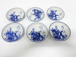 古伊万里　染付　小皿　6客